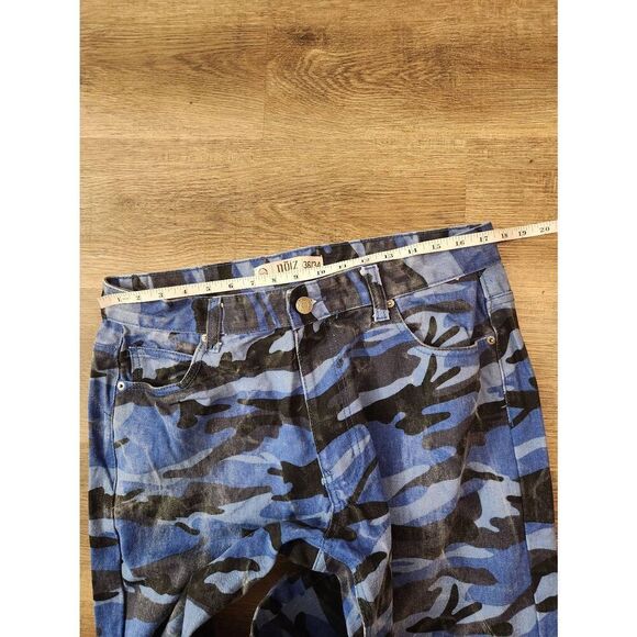 Noiz Y2K Mens camouflage Denim Jeans Multicolor size 34x32* measured - Picture 7 of 8